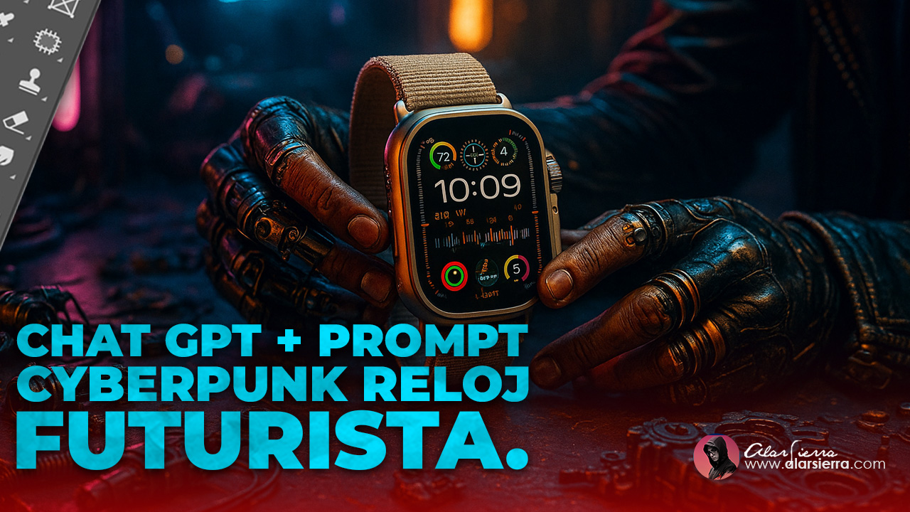 TUTORIAL CHAT GPT + PROMPT | Reloj⏰ cyberpunk futurista paso a paso